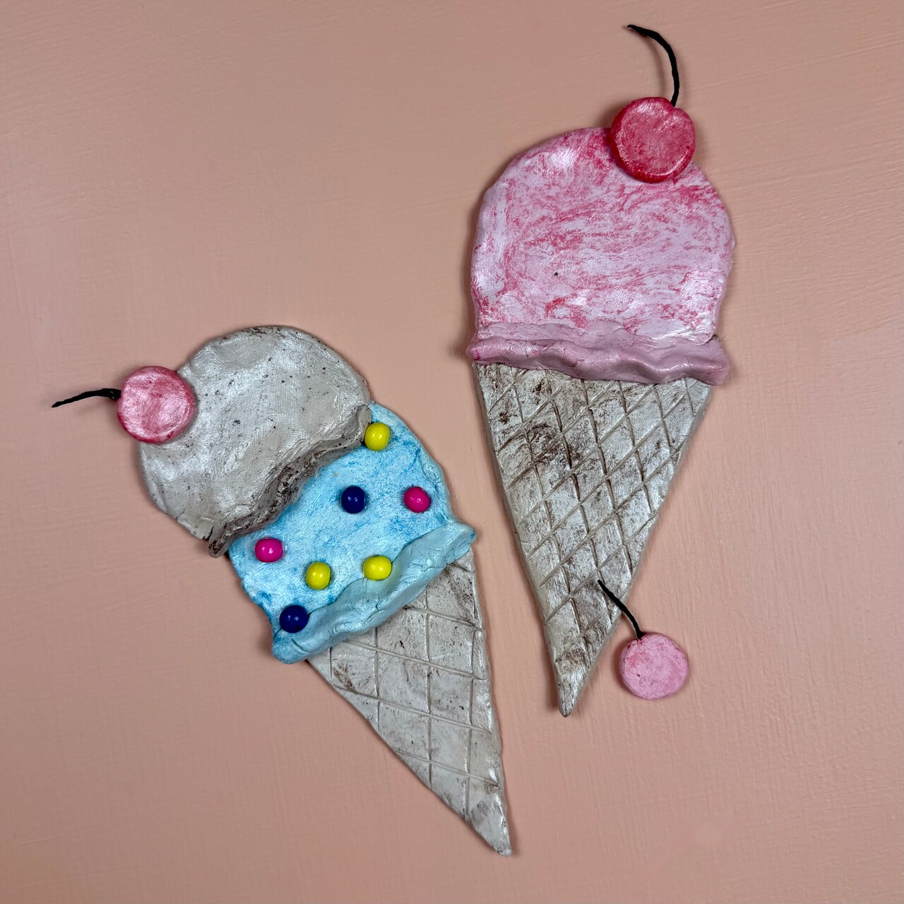 Kids Club: Air Dry Clay Ice Cream Cones